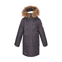 Пальто зимнее для мальчиков Huppa David темно-серый р.134 (12270120-00018-134)
