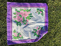 Платок женский "Фиолет", на поминки, цветной, 10 шт