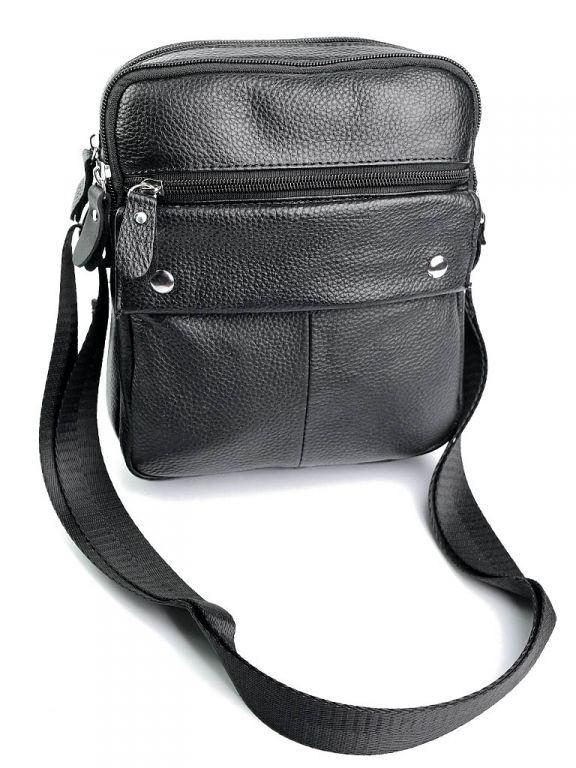 Чоловіча шкіряна сумка 989 Black.Чоловічі сумки-планшети оптом і в роздріб в УкраЇні на сайті trandbags.com, фото 1