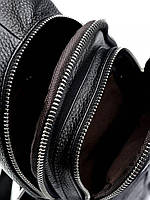 Чоловича шкиряна сумка 616 Black.Музькі сумки-планшети гуртом і в роздріб в Україні., фото 4