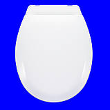 Сидіння для унітаза з планкою, 369х464 мм. "Креплення за осями 15-16 см", фото 2