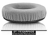 Амбушури для навушників Beyerdynamic DT770 DT990 DT880 PRO CUSTOM STUDIO Game Custom One Pro Сірі Велюрові, фото 3