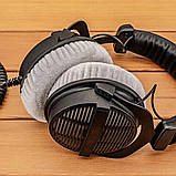 Амбушури для навушників Beyerdynamic DT770 DT990 DT880 PRO CUSTOM STUDIO Game Custom One Pro Сірі Велюрові, фото 5