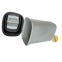 Пластикове відро для збору сміття 60Л FLAT VORTEX, сірий SNMZ, фото 7