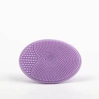 Силіконова щітка масажер для вмивання та очищення шкіри обличчя (колір #02 Фіолетовий, 120-02BC)