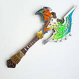 Дерев'яна іграшкова сокира "Shadow Mourne" (Ultra Chrome), іграшкова зброя, фото 2