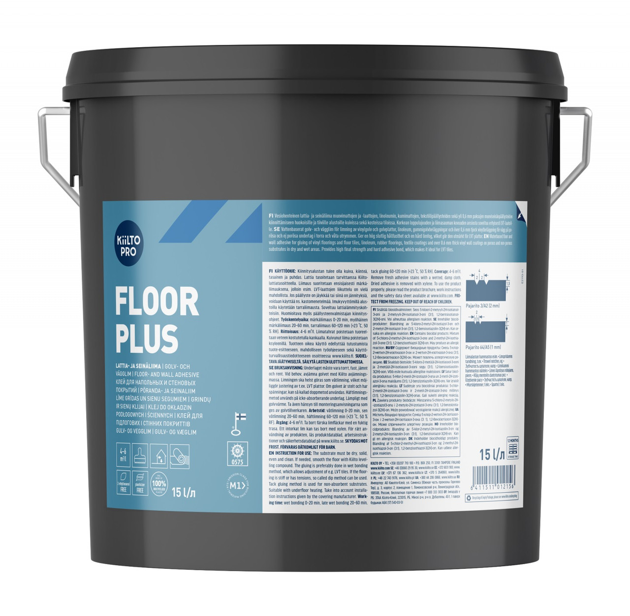 Клей для підлоги і стін Kiilto Floor Plus 15л., фото 1