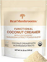 Real Mushrooms Functional Coconut Creamer / Кокосові вершки + суміш із 5 екстрактів грибів 180 г