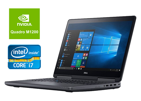 Ноутбук ноутбук Dell Precision 7520/ 15.6" 1920x1080/ i7-6820HQ/ 32GB RAM/ 256GB SSD+1000GB HDD/ Quadro M1200 4GB, фото 1