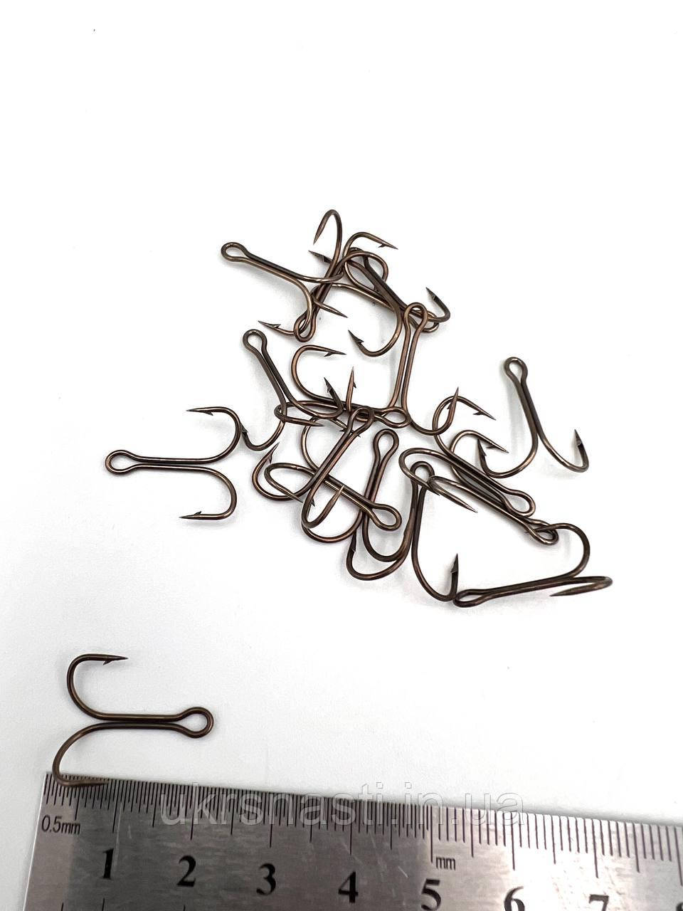 Гачок подвійний на щуку No7 (10 шт-пак) Гачок двійник, фото 1
