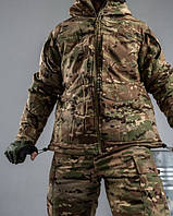 Тактический зимний костюм на Тинсулейте рипстоп Военный утепленный костюм куртка штаны мультикам - 20