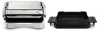 Гриль Tefal прижимний OptiGrill 2100Вт, темп. режимів-4, з`ємні пластини, метал Baumar - Порадуй Себе