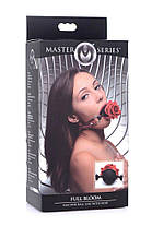 Кляп Master Series Eye-Catching Ball Gag With Rose (м'ята упаковка!!), фото 2