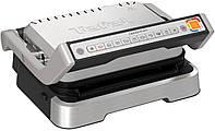 Tefal Гриль прижимной OptiGrill 4in1 Inox, 2100Вт, темп. режимов-4, съёмные пластины, металл Baumar - Время