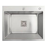 Кухонная мойка Platinum Handmade НSB из нержавеющей стали 3 мм, 60x50x23 см, Прямоугольная (SP000037018)