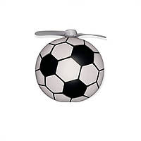 Портативный беспроводной мини-вентилятор с зеркалом и подсветкой, Football (white)