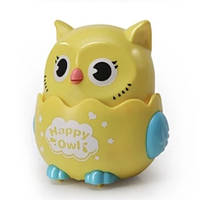 Игрушка инерционная, погремушка Счастливая Сова, Happy Owl (yellow)