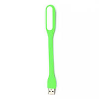 Портативная USB LED лампа фонарик 5v светодиодная, гибкая (green)