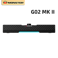 Портативна бездротова колонка MONSTER GAME AIRMARS G02MK II, Bluetooth, з підсвічуванням RGB, 1200 mAh, black