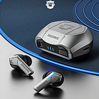 Геймерские беспроводные Bluetooth наушники вакуумные Hasbro Transformers TF-T06 DECEPTIKON, grey