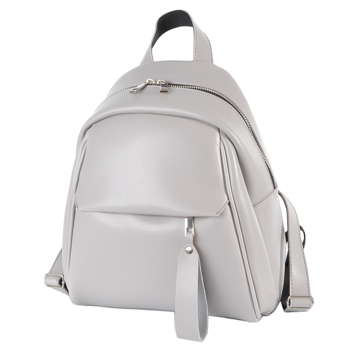 СІРИЙ — якісний універсальний фабричний рюкзак на блискавці з горизонтальною кишенею спереду (Луцьк, 790) 4626028