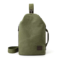 Универсальная сумка-рюкзак FOURONE на одно плечо в стиле РЕТРО, износостойкий, с защитой от царапин army green
