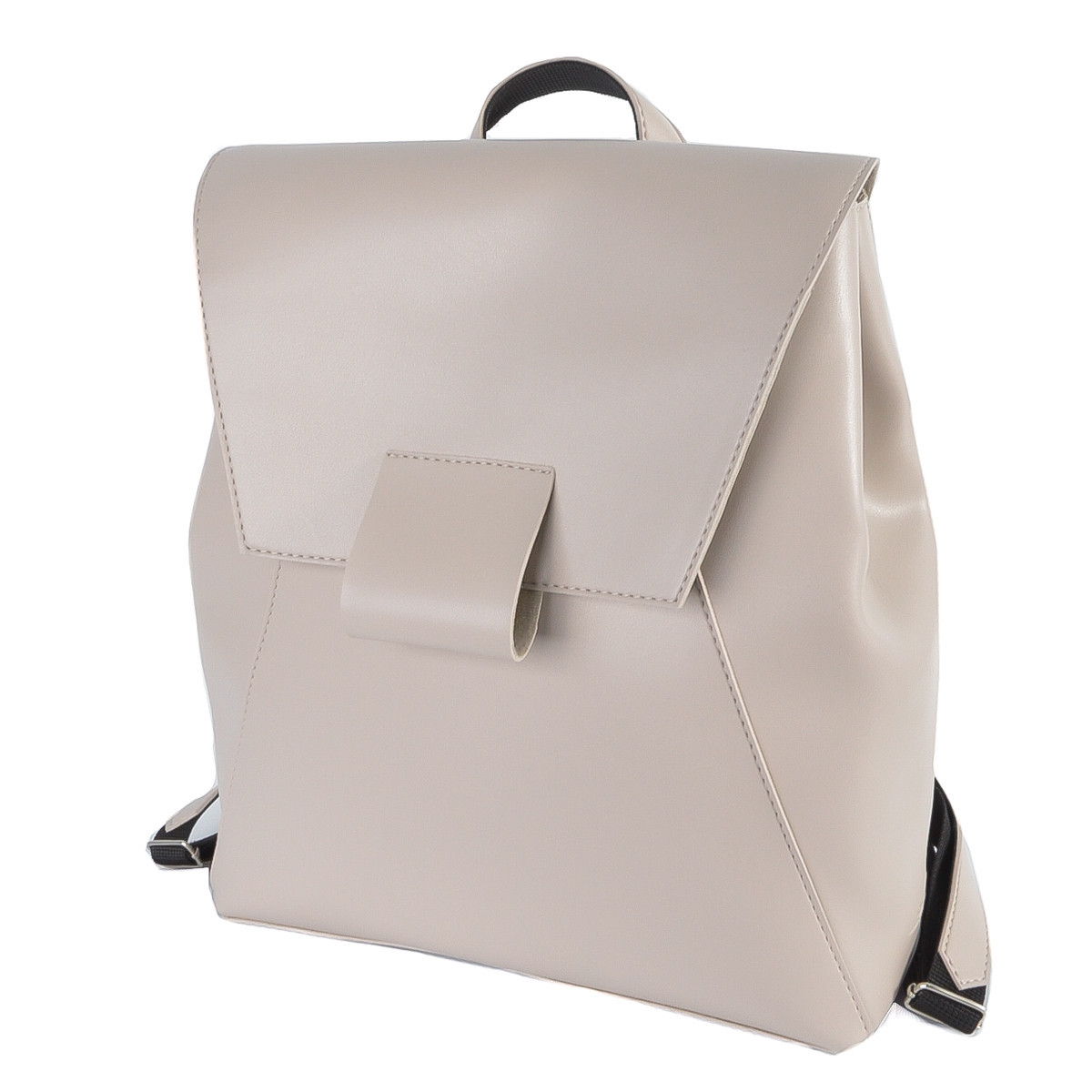 БЕЖ ТАУП — великий якісний рюкзак з одним відділенням на блискавці, під клапаном (Луцк, 732) 4555319