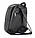 ЧОРНИЙ — гладка екошкіра — великий якісний фабричний рюкзак, школа, інститут (Луцьк, 691) 4554988, фото 3
