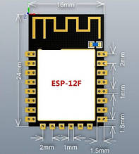 Бездротовий модуль WI-FI, ESP-12F ESP8266