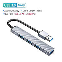 USB-хаб ORICO AH-A13 USB 3.0 to USB 3.0 + 3*2.0 hub 15см портативный тонкий концентратор