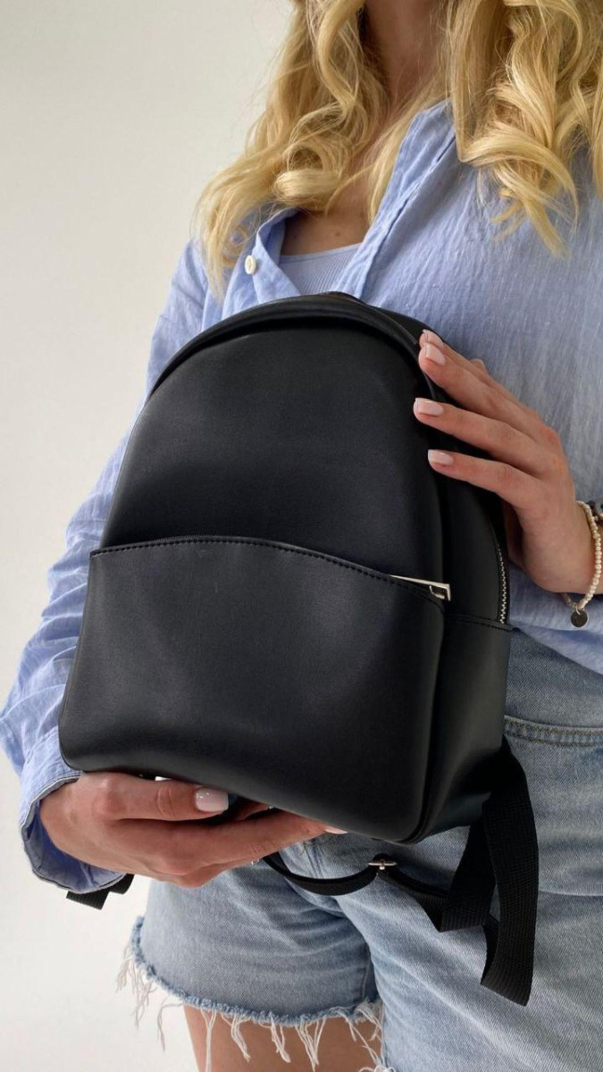 ЧОРНИЙ — якісний універсальний фабричний рюкзак на блискавці (Луцьк, 777) 4626046