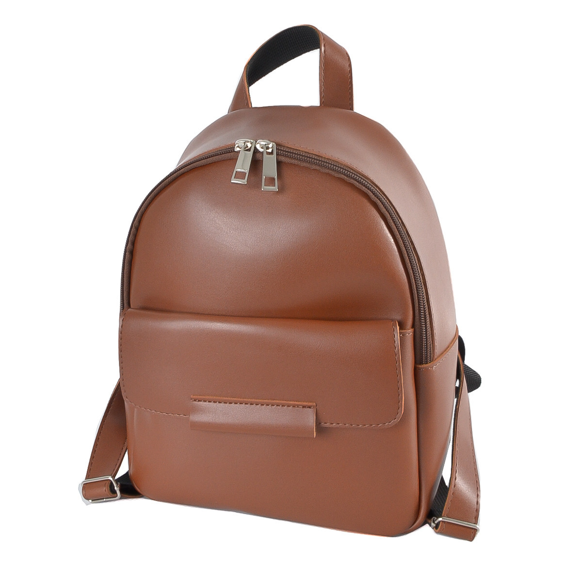 РУДИЙ — якісний фабричний заокруглений рюкзак із металевою фурнітурою, з кишенею спереду (Луцьк, 779) 4626008, фото 1