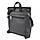 ЧОРНИЙ матовий — великий якісний рюкзак з одним відділенням на блискавці, під клапаном (Луцьк, 783) 4626013, фото 2