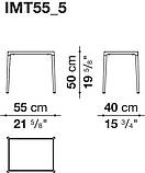 Журнальний стіл Mirto h=50см, B&B Italia, фото 2
