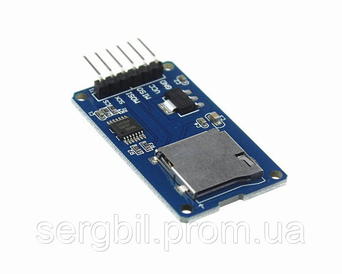 Модуль-роз'єм для microSD карти, SPI інтефейс (Arduino)