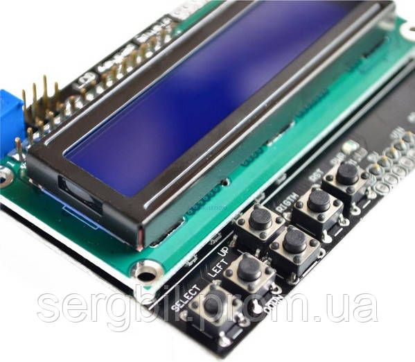 LCD 16x2 Keypad shield модуль для Arduino UNO - фото 1 - id-p365631609