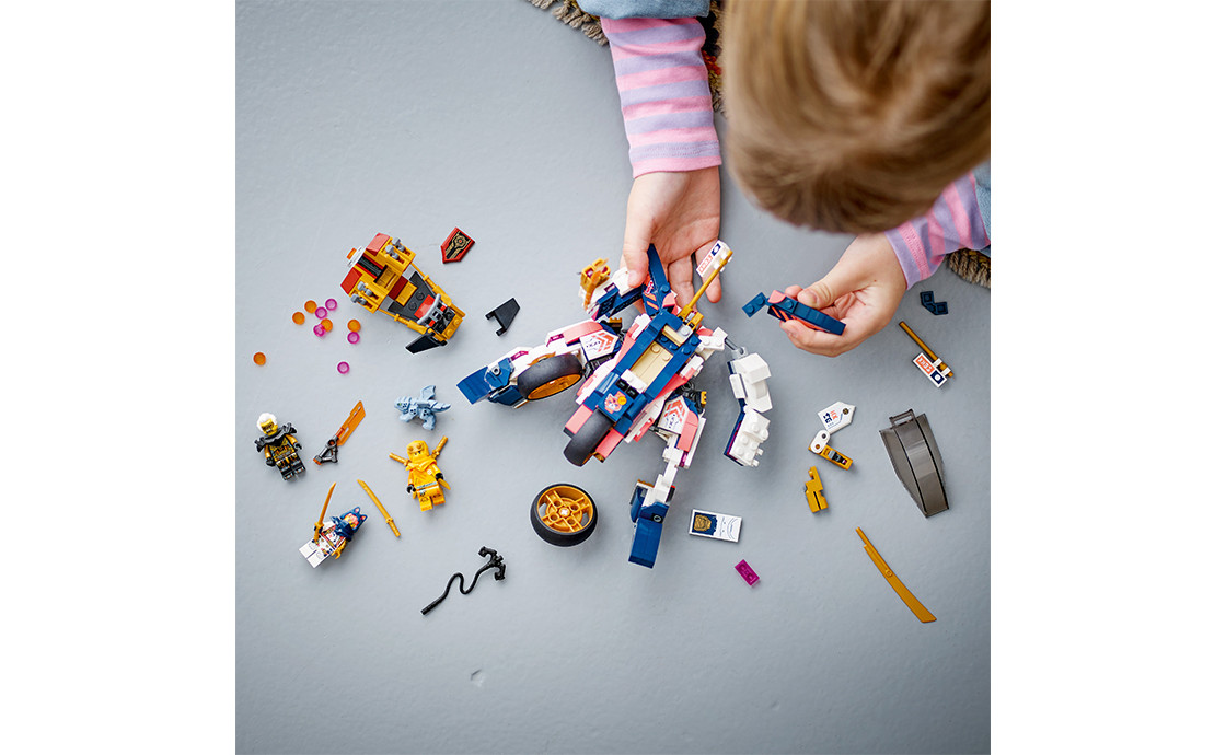 Конструктор Lego Ninjago Перегоновий робобайк-трансформер Зіри