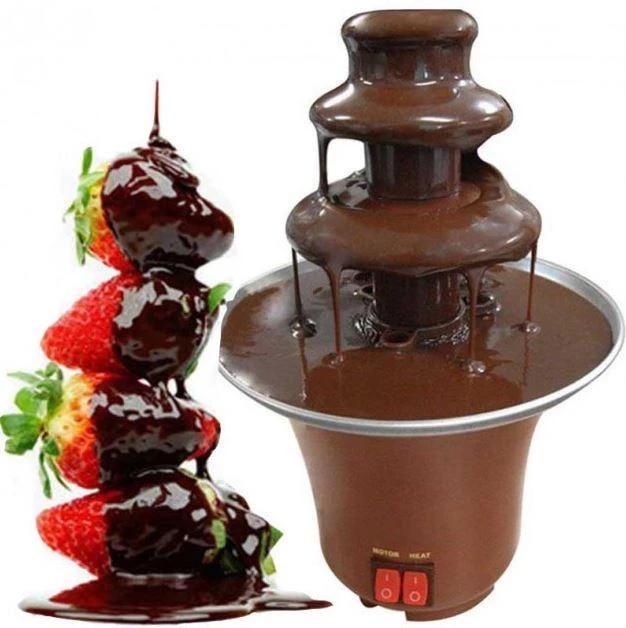 Шоколадний фонтан Mini Chocolate Fondue Fountain Лучшая цена