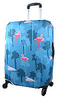Чехол для чемодана Snowball 33030/flamingo Средний M Разноцветный