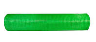 Сетка для курятника 12х14мм 0,5х100 птичка плотная для вольеров зеленая, ограждение для кур пластиковое Клевер