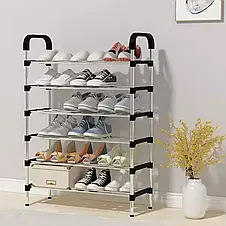 Полиця для взуття Shoe Rack 6 полиць GS-8068 YU227, фото 4