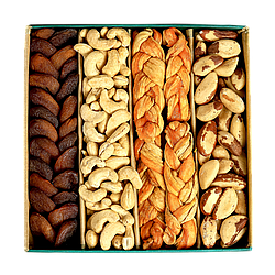 Подарунковий набір з горіхами та сухофруктами mini Green №4