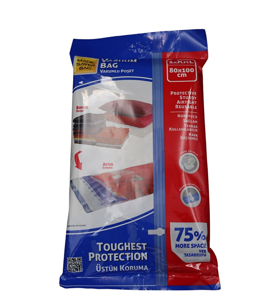 Чохол для одягу Magic Saver Bag 80*100см(XXL) MSATREG-1003(1365) вакуумний