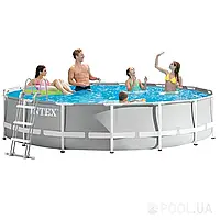 Каркасный бассейн Intex 26724 - 1, 457 х 107 см (лестница, тент, подстилка) - BIG SALE !