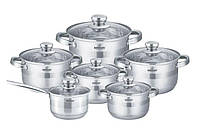 Набор кухонной посуды Bohmann 12 предметов (2.1л, 2.9л, 3.9л, 5.1л, 6.6л.) BH 1275-12