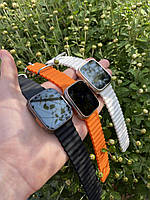 Умный смарт-часы Smart Watch T900 Ultra bluetooth с шагомером пульсометром счетчик калорий 45 мм Оранжевый