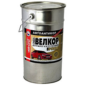 Антикорозійна бітумно-каучукова мастика Велкор-Бронза темно-коричнева Velvana 4кг