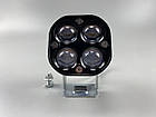 Фара LED квадратна 40W led chip CREE 2525 3D лінза 9-32V IP67 6000K з чіткою світловою межею, фото 5