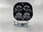 Фара LED квадратна 40W led chip CREE 2525 3D лінза 9-32V IP67 6000K з чіткою світловою межею, фото 7