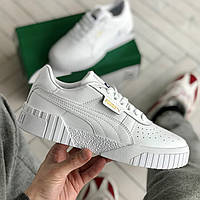 Кроссовки женские Puma Cali bold пума кали кеды белые светлые пумы стильные крассовки кроссы